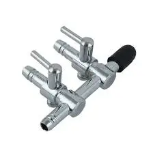 torneira de ar  em inox  c/2 saidas